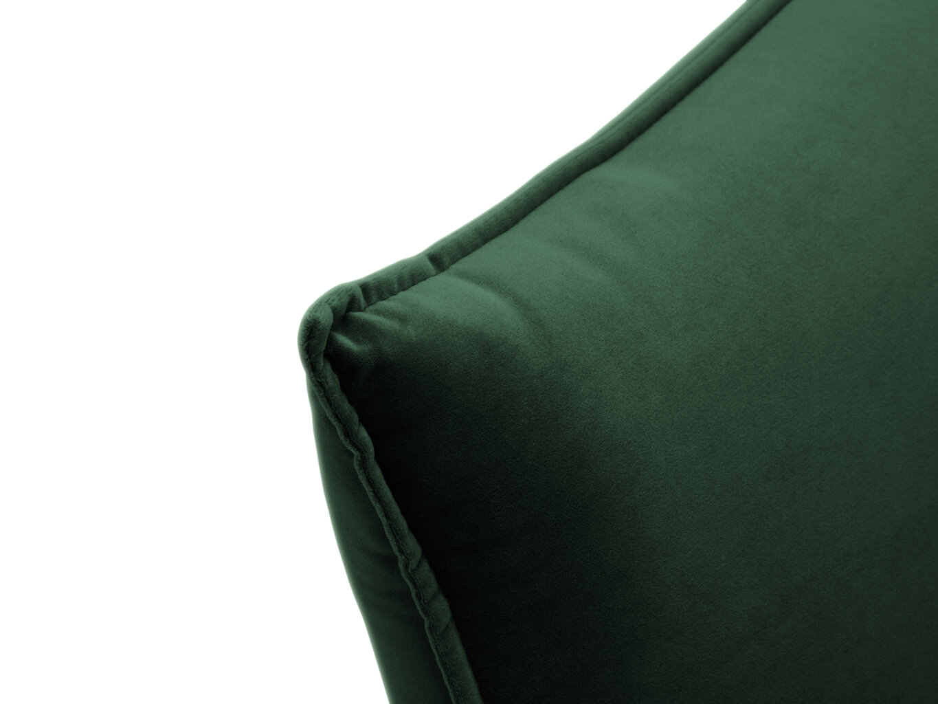 Dvivietė aksominė sofa Milo Casa Elio, tamsiai žalia/auksinės spalvos kaina ir informacija | Sofos | pigu.lt