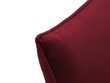 Trivietė aksominė sofa Milo Casa Elio, raudona/auksinės spalvos kaina ir informacija | Sofos | pigu.lt