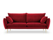 Keturvietė aksominė sofa Milo Casa Elio, raudona/auksinės spalvos цена и информация | Sofos | pigu.lt