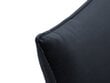 Trivietė aksominė sofa Milo Casa Elio, tamsiai mėlyna/juoda kaina ir informacija | Sofos | pigu.lt