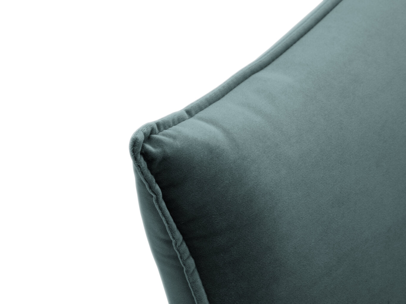 Trivietė aksominė sofa Milo Casa Elio, žalia/juoda kaina ir informacija | Sofos | pigu.lt