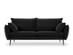 Четырехместный бархатный диван Milo Casa Elio, черный