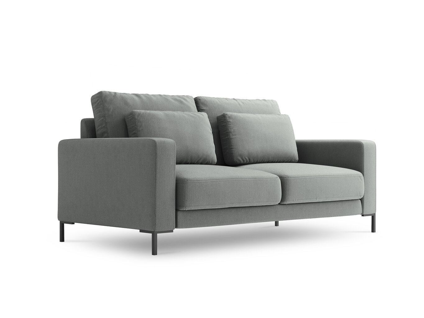 Dvivietė sofa Interieurs86 Seine, pilka цена и информация | Sofos | pigu.lt