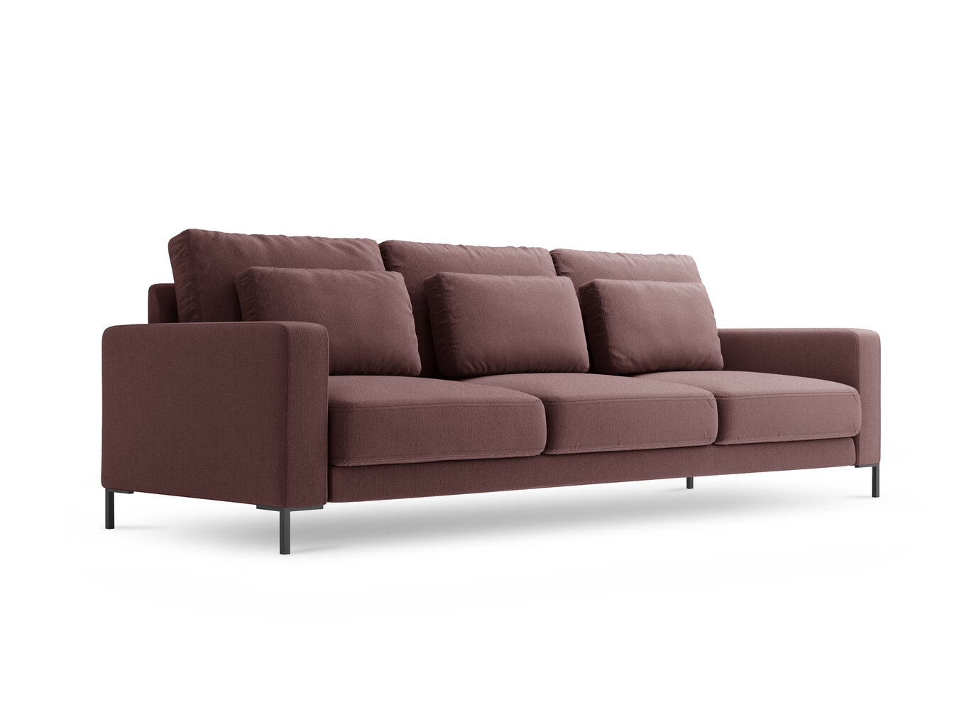 Trivietė sofa Interieurs86 Seine, rožinė цена и информация | Sofos | pigu.lt