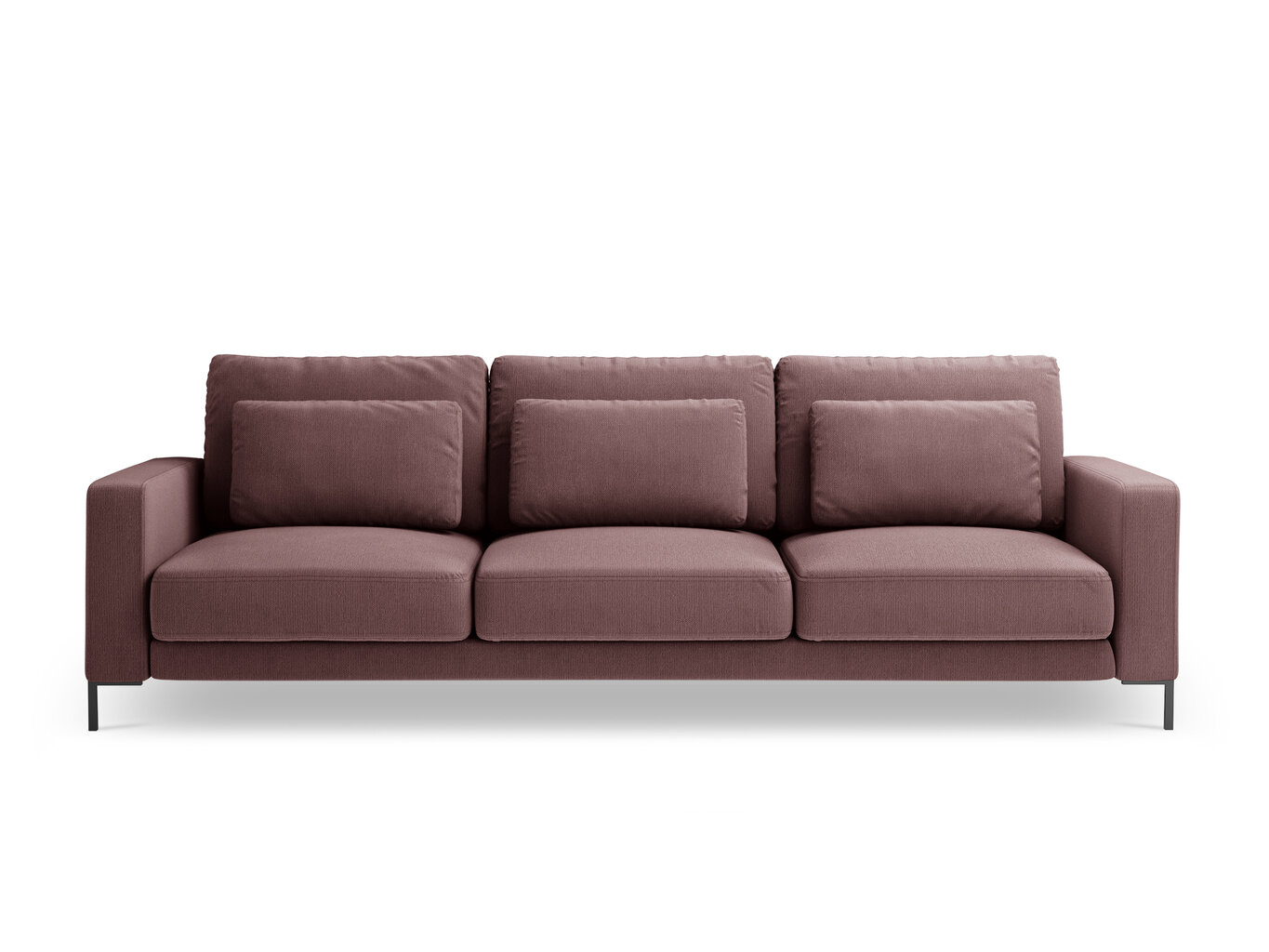 Trivietė sofa Interieurs86 Seine, rožinė цена и информация | Sofos | pigu.lt