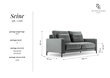 Dvivietė aksominė sofa Interieurs86 Seine, šviesiai mėlyna цена и информация | Sofos | pigu.lt