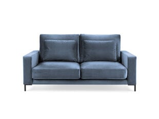 Dvivietė aksominė sofa Interieurs86 Seine, šviesiai mėlyna kaina ir informacija | Sofos | pigu.lt
