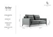 Dvivietė aksominė sofa Interieurs86 Seine, šviesiai pilka цена и информация | Sofos | pigu.lt