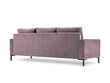 Trivietė aksominė sofa Interieurs86 Seine, rožinė kaina ir informacija | Sofos | pigu.lt