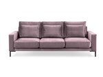 Trivietė aksominė sofa Interieurs86 Seine, rožinė