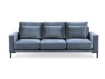 Trivietė aksominė sofa Interieurs86 Seine, šviesiai mėlyna