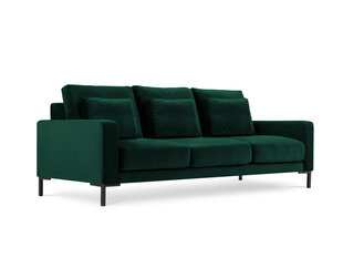 Trivietė aksominė sofa Interieurs86 Seine, žalia kaina ir informacija | Sofos | pigu.lt