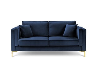 Dvivietė aksominė sofa Milo Casa Giuseppe, mėlyna kaina ir informacija | Sofos | pigu.lt