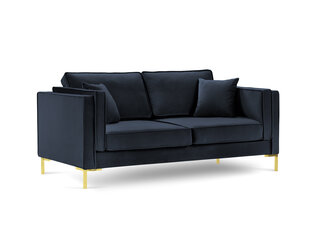 Двухместный бархатный диван Milo Casa Giuseppe, темно-синий цена и информация | Диваны | pigu.lt