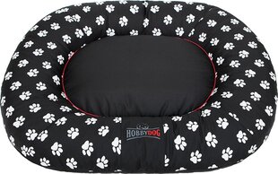 Hobbydog guolis Ponton Prestige, XXXL, Black Paws, 130x100 cm kaina ir informacija | Guoliai, pagalvėlės | pigu.lt