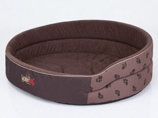 Hobbydog лежак Лапки R10, светло-коричневый, 98x82 см цена и информация | Лежаки, домики | pigu.lt