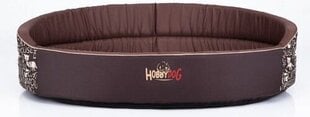 Hobbydog guolis Užrašai R10, rudas, 98x82 cm kaina ir informacija | Guoliai, pagalvėlės | pigu.lt