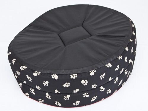 Hobbydog guolis Letenėlės R9, juodas, 87x74 cm kaina ir informacija | Guoliai, pagalvėlės | pigu.lt