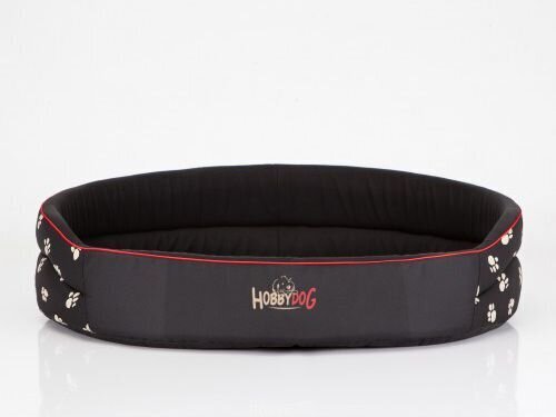 Hobbydog guolis Letenėlės R9, juodas, 87x74 cm kaina ir informacija | Guoliai, pagalvėlės | pigu.lt