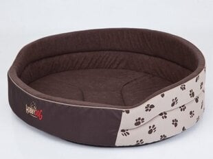 Hobbydog лежак Лапки R9, коричневый/бежевый, 87x74 см цена и информация | Лежаки, домики | pigu.lt