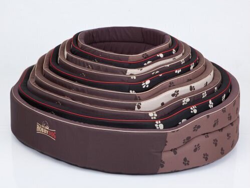 Hobbydog guolis Langeliai R3, juodas/raudonas, 52x38 cm kaina ir informacija | Guoliai, pagalvėlės | pigu.lt