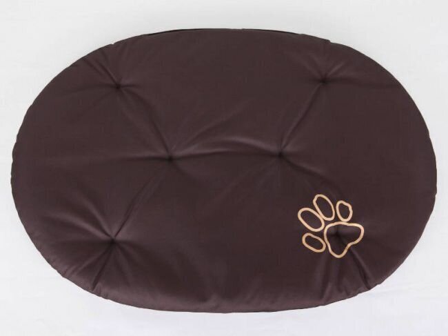 Hobbydog ovali pagalvė Dark Brown, R4, 66x51 cm kaina ir informacija | Guoliai, pagalvėlės | pigu.lt