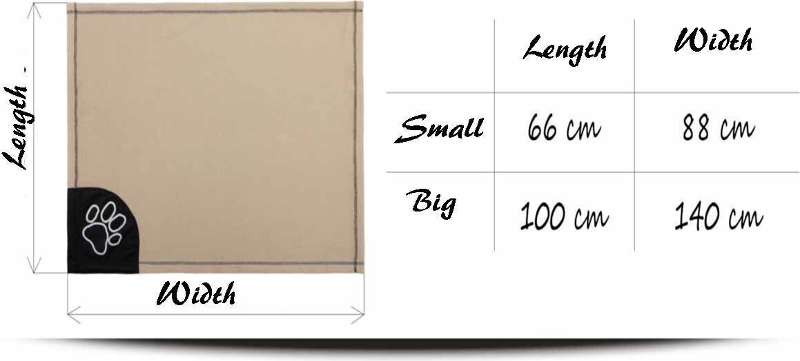 Hobbydog pledas 88 Beige, M, 88x66 cm цена и информация | Guoliai, pagalvėlės | pigu.lt