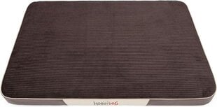 Hobbydog čiužinys augintiniui Premium Velvet Brown, XL, 120x80 cm kaina ir informacija | Guoliai, pagalvėlės | pigu.lt
