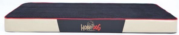 Hobbydog čiužinys augintiniui Premium Velvet Black/Beige, L, 100x67 cm kaina ir informacija | Guoliai, pagalvėlės | pigu.lt