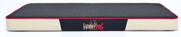 Hobbydog čiužinys augintiniui Premium Cordura Black/Beige, L, 100x67 cm kaina ir informacija | Guoliai, pagalvėlės | pigu.lt