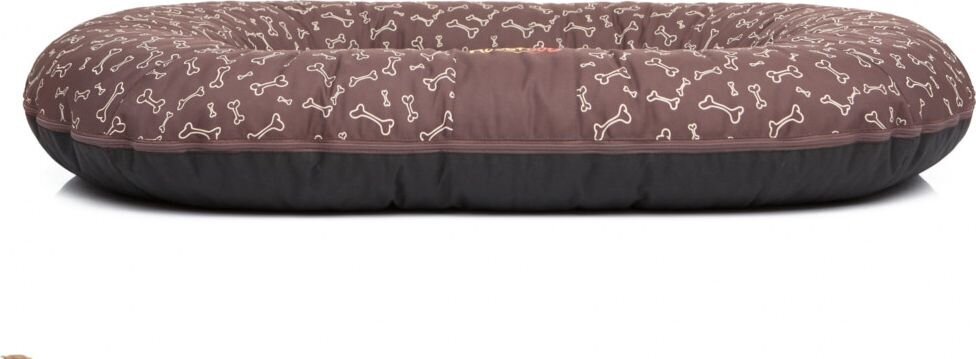 Hobbydog guolis Ponton Prestige, XL, Brown Bones, 100x78 cm kaina ir informacija | Guoliai, pagalvėlės | pigu.lt