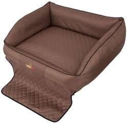 Hobbydog дорожный лежак Royal Trunk Light Brown, R2, 100x80 см цена и информация | Дорожные принадлежности | pigu.lt