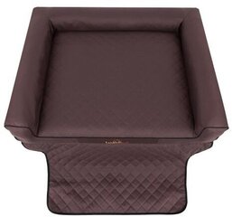 Hobbydog дорожный лежак Viki Trunk Dark Brown, R1, 90x70 см цена и информация | Дорожные принадлежности | pigu.lt