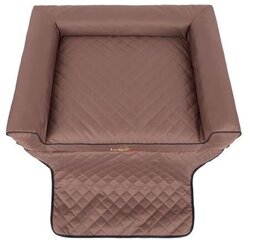 Hobbydog дорожный лежак Viki Trunk Light Brown, R3, 110x90 см цена и информация | Дорожные принадлежности | pigu.lt