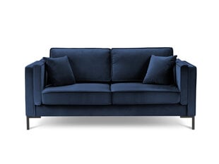 Двухместный бархатный диван Milo Casa Luis, синий цена и информация | Диваны | pigu.lt