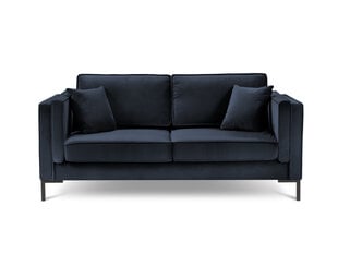 Dvivietė aksominė sofa Milo Casa Luis, tamsiai mėlyna kaina ir informacija | Sofos | pigu.lt