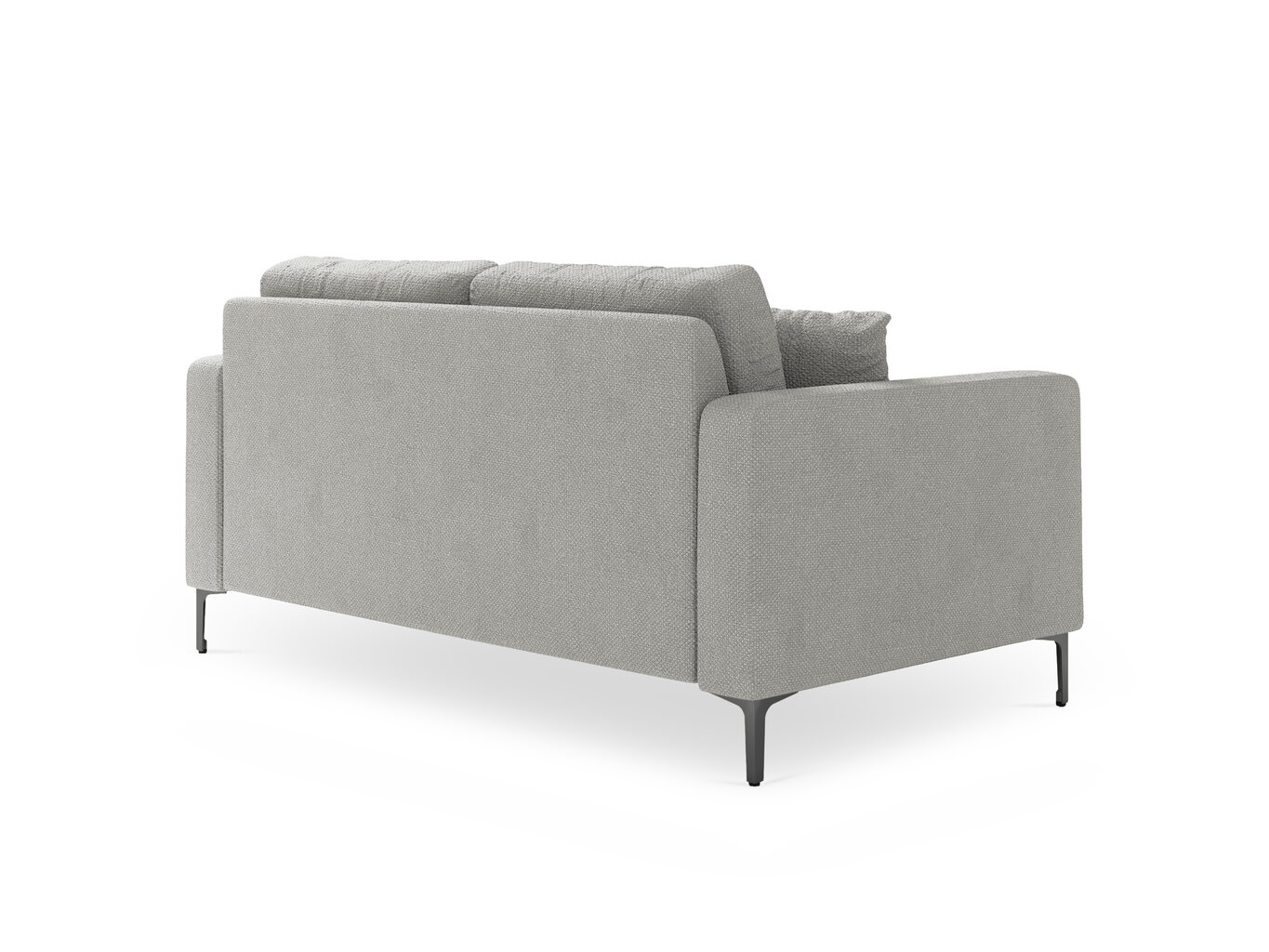 Dvivietė sofa Kooko Home Poeme, šviesiai pilka/juoda kaina ir informacija | Sofos | pigu.lt