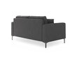 Dvivietė sofa Kooko Home Poeme, tamsiai pilka/juoda kaina ir informacija | Sofos | pigu.lt