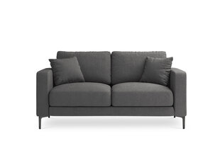 Dvivietė sofa Kooko Home Poeme, tamsiai pilka/juoda kaina ir informacija | Sofos | pigu.lt