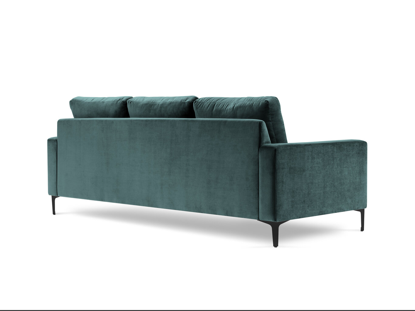 Trivietė aksominė sofa Kooko Home Harmony, žalia kaina ir informacija | Sofos | pigu.lt