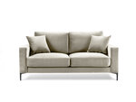 Dvivietė aksominė sofa Kooko Home Harmony, smėlio spalvos