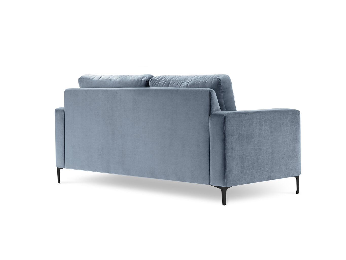 Dvivietė aksominė sofa Kooko Home Harmony, šviesiai mėlyna kaina ir informacija | Sofos | pigu.lt