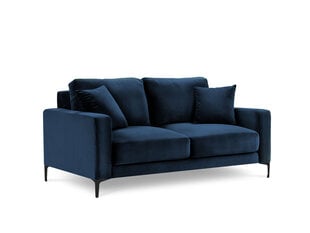 Dvivietė aksominė sofa Kooko Home Harmony, mėlyna kaina ir informacija | Sofos | pigu.lt