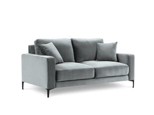 Двухместный бархатный диван Kooko Home Harmony, светло-серый цена и информация | Диваны | pigu.lt