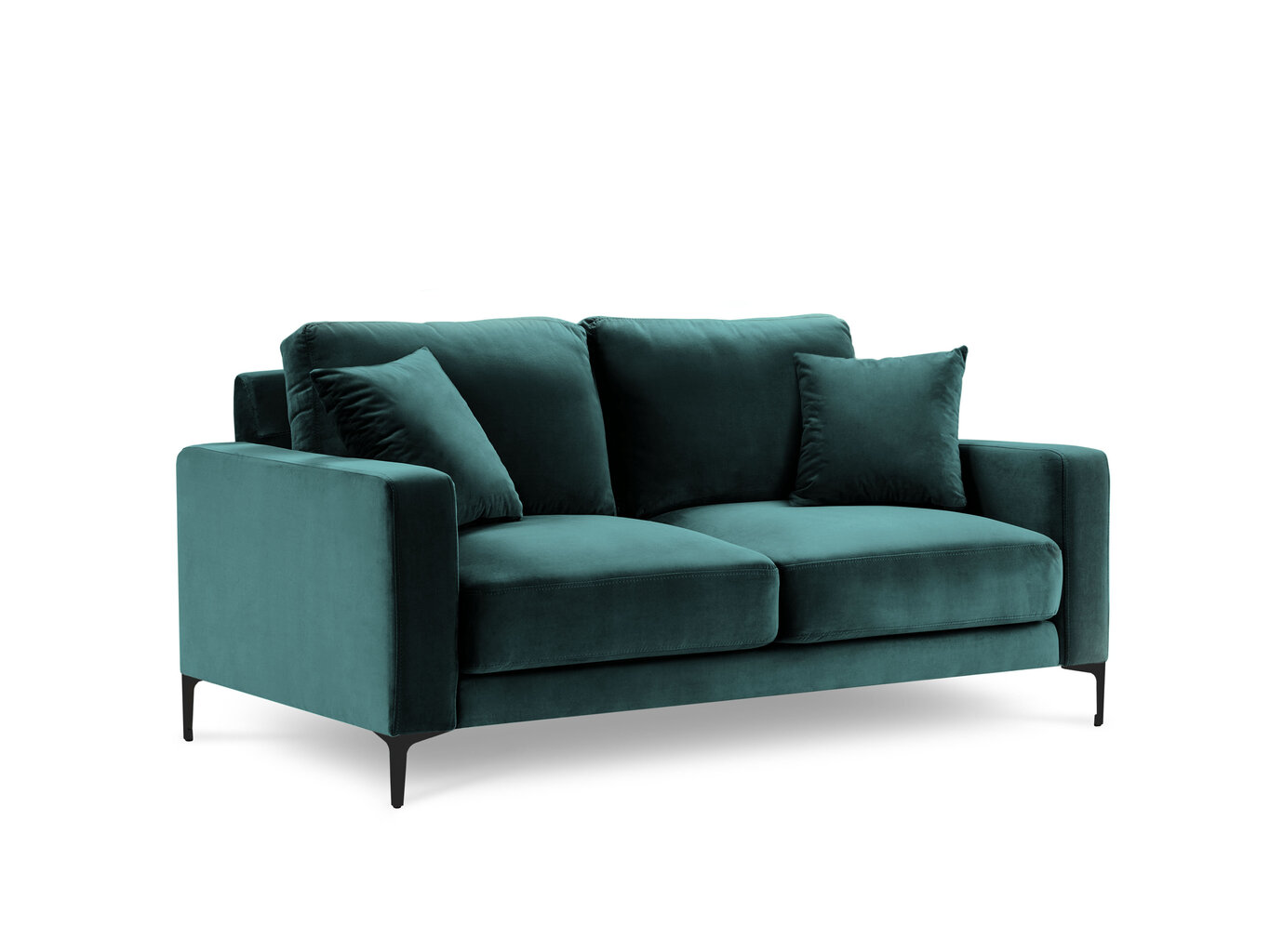 Dvivietė aksominė sofa Kooko Home Harmony, žalia kaina ir informacija | Sofos | pigu.lt