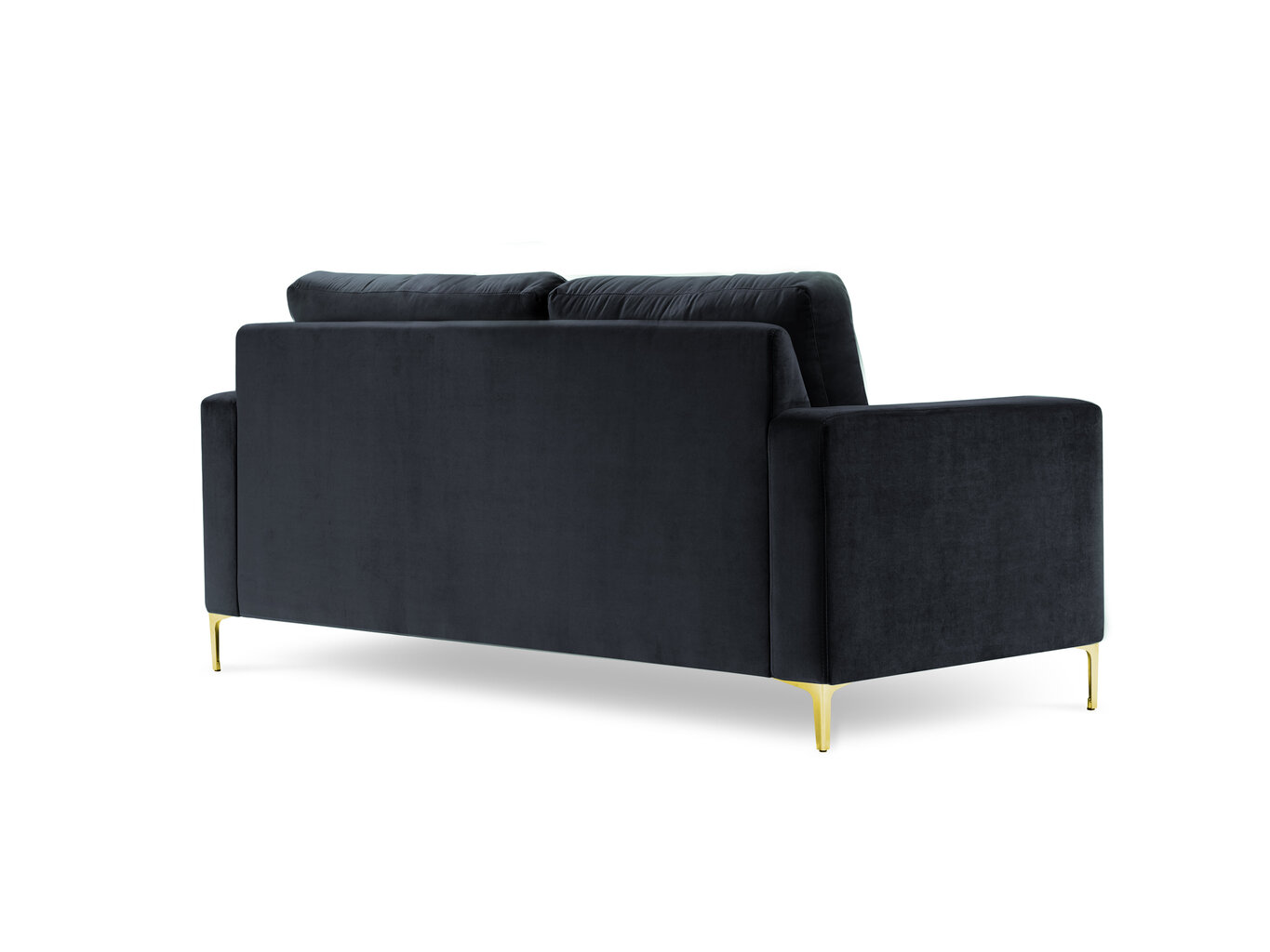 Dvivietė aksominė sofa Kooko Home Poeme, tamsiai mėlyna kaina ir informacija | Sofos | pigu.lt