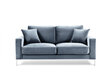 Dvivietė aksominė sofa Kooko Home Lyrique, šviesiai mėlyna kaina ir informacija | Sofos | pigu.lt