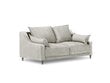 Dvivietė aksominė sofa Mazzini Sofas Lilas, smėlio spalvos kaina ir informacija | Sofos | pigu.lt