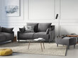 Dvivietė aksominė sofa Mazzini Sofas Lilas, šviesiai pilka kaina ir informacija | Sofos | pigu.lt