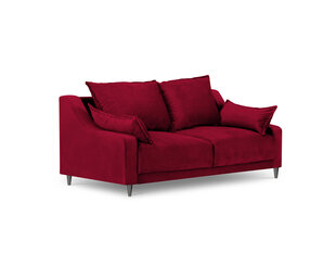 Dvivietė aksominė sofa Mazzini Sofas Lilas, raudona kaina ir informacija | Sofos | pigu.lt